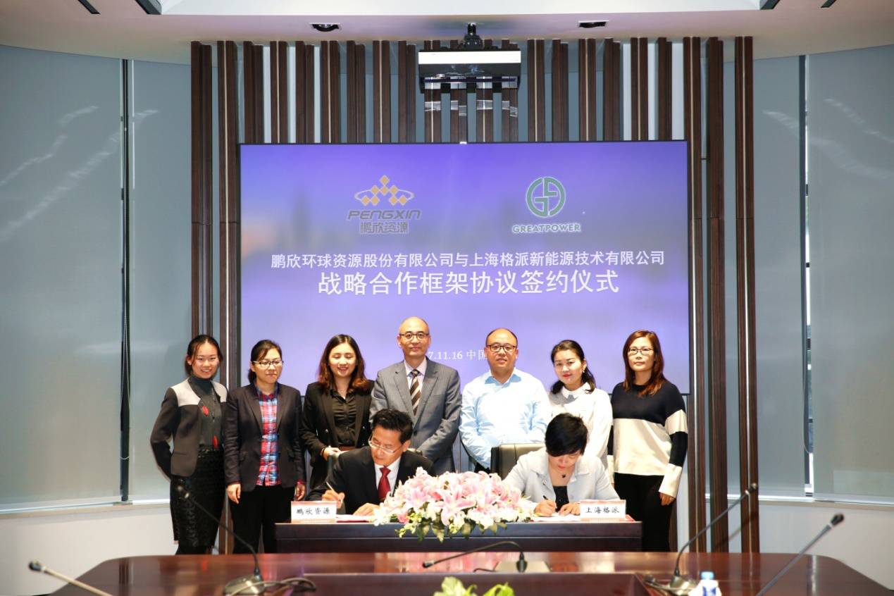 上海格派與鵬欣資源簽訂氫氧化鈷長(zhǎng)協(xié)