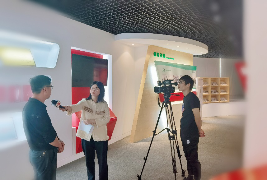 上虞區(qū)電視臺采訪浙江格派發(fā)展情況